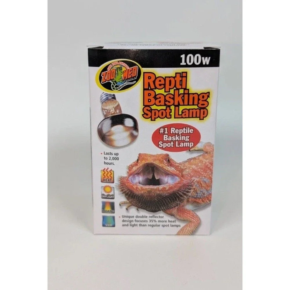 Zoo Med Repti Basking Spot Lamp 100W SL-100 Reptile Heat UVA Terrarium Bulb New